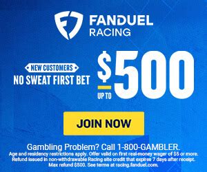 fanduel no sweat first bet|FanDuel Racing promo code: How to use $500 No Sweat First .